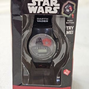 New Disney Star Wars Watch Darth Vader Flashing Lights LCD